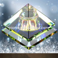 2015 garrafa de perfume de cristal colorida da pirâmide, garrafa de perfume de cristal para o projeto novo dos carros